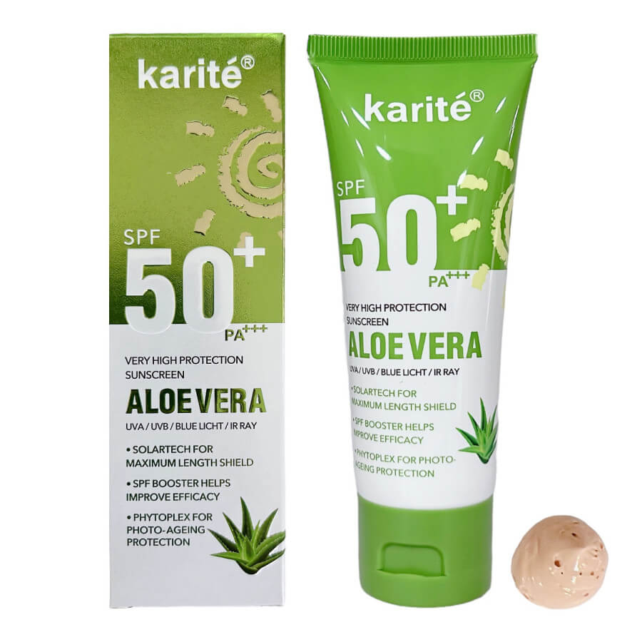Karit - Protector solar de aloe vera, SPF 50 PA+++